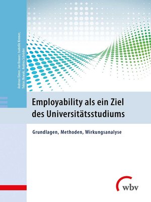 cover image of Employability als ein Ziel des Universitätsstudiums